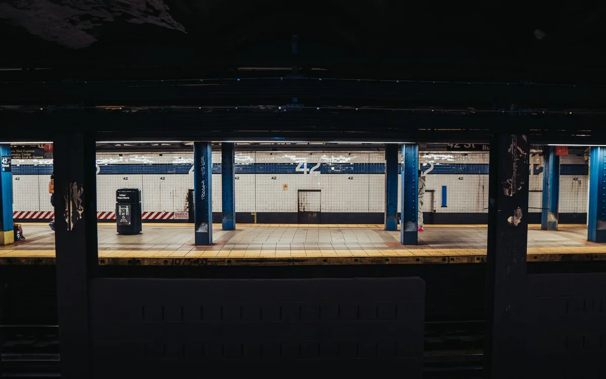 New York City subway station platform